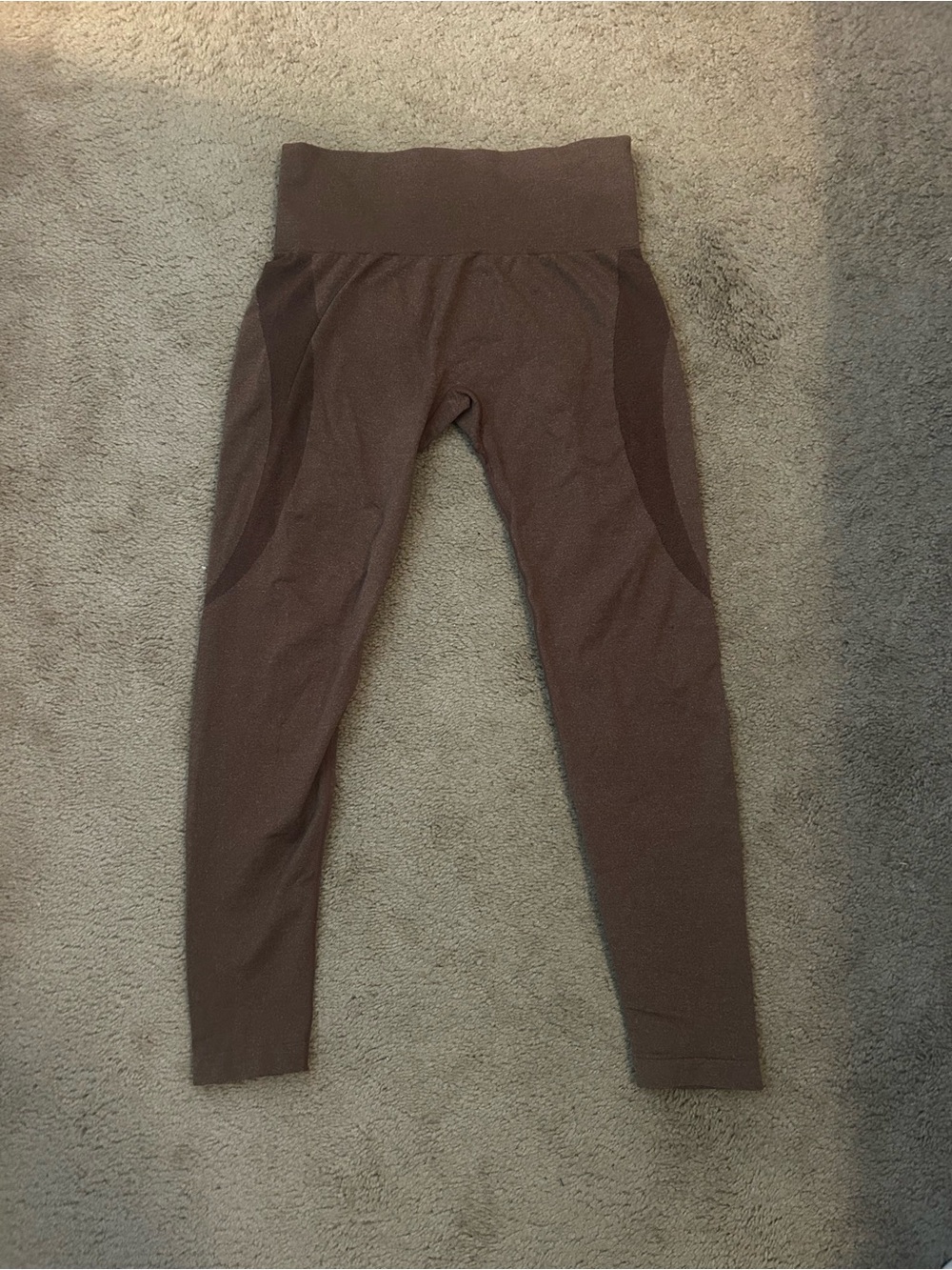 NVGTN brown contour seamless leggings